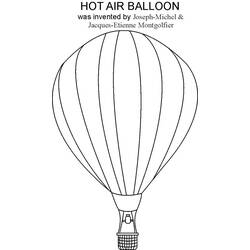 Página para colorir: balão de ar quente (Transporte) #134651 - Páginas para Colorir Imprimíveis Gratuitamente