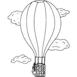 Página para colorir: balão de ar quente (Transporte) #134656 - Páginas para Colorir Imprimíveis Gratuitamente