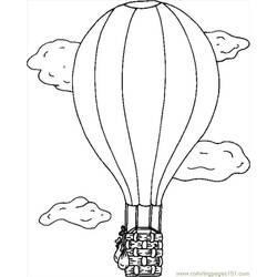 Página para colorir: balão de ar quente (Transporte) #134659 - Páginas para Colorir Imprimíveis Gratuitamente