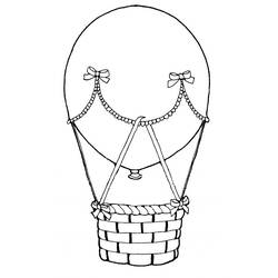 Página para colorir: balão de ar quente (Transporte) #134717 - Páginas para Colorir Imprimíveis Gratuitamente