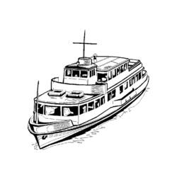 Página para colorir: Barco / Navio (Transporte) #137519 - Páginas para Colorir Imprimíveis Gratuitamente