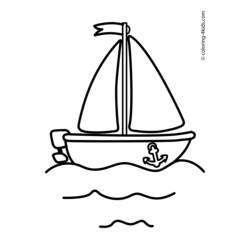 Página para colorir: Barco / Navio (Transporte) #137525 - Páginas para Colorir Imprimíveis Gratuitamente