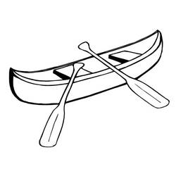 Desenhos para colorir: Barco Pequeno / Canoa - Páginas para Colorir Imprimíveis Gratuitamente