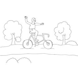 Página para colorir: Bicicleta / Bicicleta (Transporte) #137019 - Páginas para Colorir Imprimíveis Gratuitamente