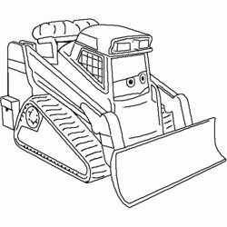 Página para colorir: Bulldozer / Escavadeira Mecânica (Transporte) #141692 - Páginas para Colorir Imprimíveis Gratuitamente
