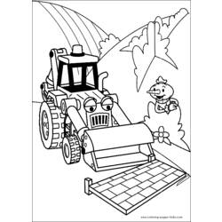 Página para colorir: Bulldozer / Escavadeira Mecânica (Transporte) #141741 - Páginas para Colorir Imprimíveis Gratuitamente