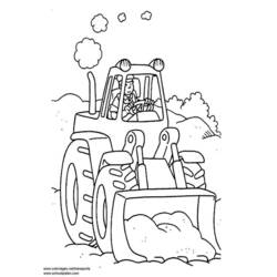 Página para colorir: Bulldozer / Escavadeira Mecânica (Transporte) #141796 - Páginas para Colorir Imprimíveis Gratuitamente