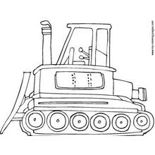 Desenho Bulldozer / Pá Mecânica (Transporte) #141688 para imprimir e colorir