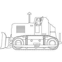 Desenho Bulldozer / Pá Mecânica (Transporte) #141786 para imprimir e colorir
