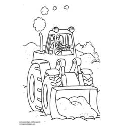 Desenho Bulldozer / Pá Mecânica (Transporte) #141796 para imprimir e colorir