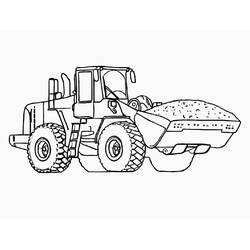 Desenho Bulldozer / Pá Mecânica (Transporte) #204517 para imprimir e colorir