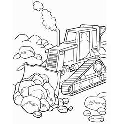 Desenho Bulldozer / Pá Mecânica (Transporte) #204527 para imprimir e colorir