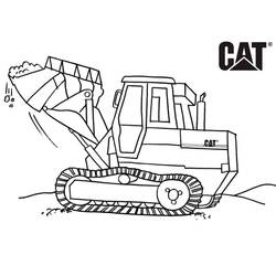 Página de Bulldozer / Pá Mecânica (Transporte) #204529 para colorir, baixe e imprima grátis