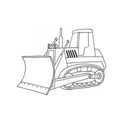 Desenho Bulldozer / Pá Mecânica (Transporte) #204539 para imprimir e colorir