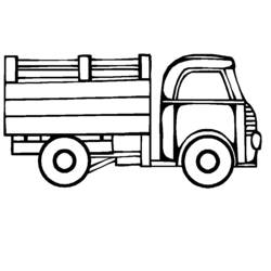 Página para colorir: Caminhão (Transporte) #135545 - Páginas para Colorir Imprimíveis Gratuitamente