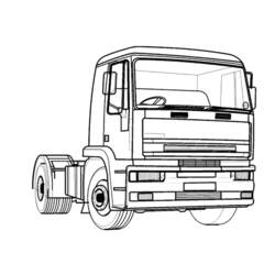 Página para colorir: Caminhão (Transporte) #135582 - Páginas para Colorir Imprimíveis Gratuitamente