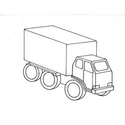 Página para colorir: Caminhão (Transporte) #135586 - Páginas para Colorir Imprimíveis Gratuitamente