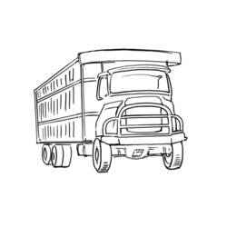 Página para colorir: Caminhão (Transporte) #135655 - Páginas para Colorir Imprimíveis Gratuitamente