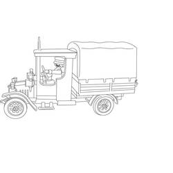 Página para colorir: Caminhão (Transporte) #135685 - Páginas para Colorir Imprimíveis Gratuitamente