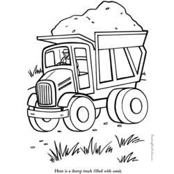 Página para colorir: Caminhão (Transporte) #135725 - Páginas para Colorir Imprimíveis Gratuitamente