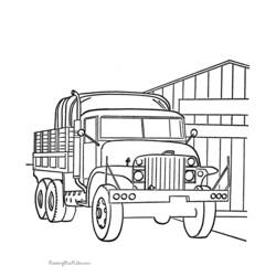 Página para colorir: Caminhão (Transporte) #135737 - Páginas para Colorir Imprimíveis Gratuitamente