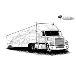 Página para colorir: Caminhão (Transporte) #135749 - Páginas para Colorir Imprimíveis Gratuitamente