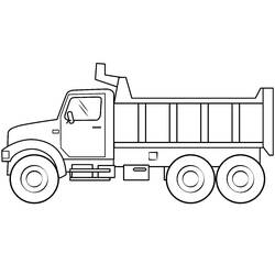 Desenho Caminhão Basculante (Transporte) #202000 para imprimir e colorir