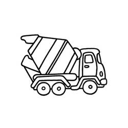 Página para colorir: Caminhão betoneira (Transporte) #220943 - Páginas para Colorir Imprimíveis Gratuitamente