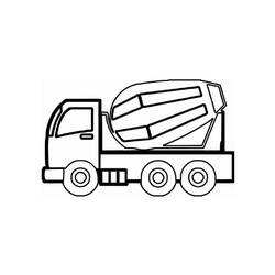 Página para colorir: Caminhão betoneira (Transporte) #220945 - Páginas para Colorir Imprimíveis Gratuitamente