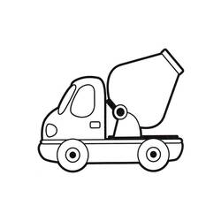 Página para colorir: Caminhão betoneira (Transporte) #220948 - Páginas para Colorir Imprimíveis Gratuitamente
