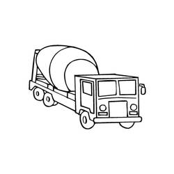 Página para colorir: Caminhão betoneira (Transporte) #220956 - Páginas para Colorir Imprimíveis Gratuitamente