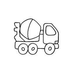 Página para colorir: Caminhão betoneira (Transporte) #220958 - Páginas para Colorir Imprimíveis Gratuitamente