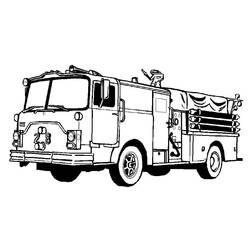 Página para colorir: Caminhão de bombeiros (Transporte) #135792 - Páginas para Colorir Imprimíveis Gratuitamente