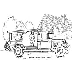 Página para colorir: Caminhão de bombeiros (Transporte) #135835 - Páginas para Colorir Imprimíveis Gratuitamente