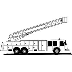 Página para colorir: Caminhão de bombeiros (Transporte) #135852 - Páginas para Colorir Imprimíveis Gratuitamente