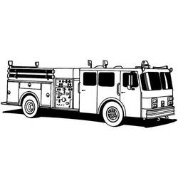 Página para colorir: Caminhão de bombeiros (Transporte) #135884 - Páginas para Colorir Imprimíveis Gratuitamente