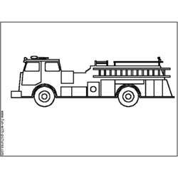 Página para colorir: Caminhão de bombeiros (Transporte) #135886 - Páginas para Colorir Imprimíveis Gratuitamente