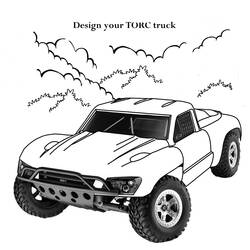 Página para colorir: caminhão-monstro (Transporte) #141365 - Páginas para Colorir Imprimíveis Gratuitamente