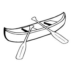 Desenhos para colorir: Canoa / Barco a Remo - Páginas para Colorir Imprimíveis Gratuitamente