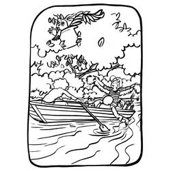 Página para colorir: Canoa / Barco a Remo (Transporte) #142328 - Páginas para Colorir Imprimíveis Gratuitamente