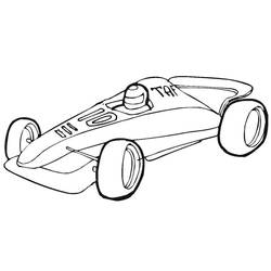Página para colorir: Carro de Corrida (Transporte) #183266 - Páginas para Colorir Imprimíveis Gratuitamente