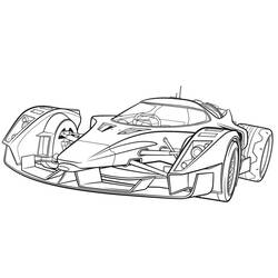 Página para colorir: Carro de Corrida (Transporte) #183268 - Páginas para Colorir Imprimíveis Gratuitamente