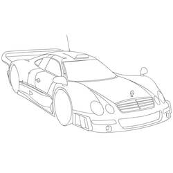 Página para colorir: Carro de Corrida (Transporte) #183285 - Páginas para Colorir Imprimíveis Gratuitamente