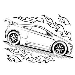 Página para colorir: Carro de Corrida (Transporte) #183287 - Páginas para Colorir Imprimíveis Gratuitamente