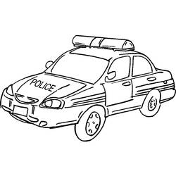 Página para colorir: carro de polícia (Transporte) #142949 - Páginas para Colorir Imprimíveis Gratuitamente