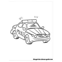 Página para colorir: carro de polícia (Transporte) #142976 - Páginas para Colorir Imprimíveis Gratuitamente