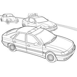 Página para colorir: Carro de Polícia (Transporte) #198516 - Páginas para Colorir Imprimíveis Gratuitamente