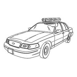 Página para colorir: Carro de Polícia (Transporte) #198530 - Páginas para Colorir Imprimíveis Gratuitamente