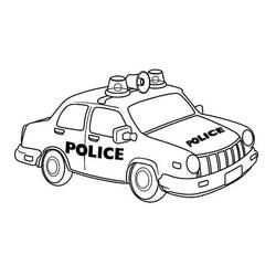 Página para colorir: Carro de Polícia (Transporte) #198533 - Páginas para Colorir Imprimíveis Gratuitamente