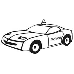 Página para colorir: Carro de Polícia (Transporte) #198547 - Páginas para Colorir Imprimíveis Gratuitamente